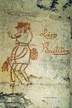 Léon Boutiton, personnage peint à la sanguine dans une carrière souterraine, autour de 1890 (Gironde, France). Art des carrières 
 Bordeaux 
 carrière 
 dessin 
 graffiti 
