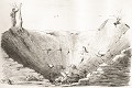 Entonnoir produit par l’explosion d’un fourneau de 500 kilogrammes. Exercice de guerre souterraine du 3e Régiment du Génie à Arras (France, 1876). 1876 
 Arras 
 Génie 
 guerre 
 mines 
 sapeur 
 souterrain 