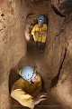 Le souterrain-refuge de l’auberge Wösner est, comme beaucoup dans la région, particulièrement exigu (Haute-Autriche). [1477N014 © Jérôme et Laurent Triolet/www.mondesouterrain.fr] Autriche 
 Erdstall 
 Moyen Age 
 Sitznische 
 forteresse médiévale 
 goulot 
 patrimoine 
 souterrain 
 souterrain-refuge 