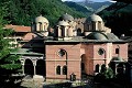 Les monastères font partie des trésors de la Bulgarie, une grotte ou une cavité sacrée s'ouvre souvent à proximité immédiate. Ici, le monastère de Rila, inscrit au patrimoine mondial de l'humanité. Rila 
 UNESCO 
 bulgarie 
 monastère orthodoxe 
 patrimoine mondial 