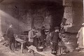 Cuisine dans les carrières (Oise, France, Première Guerre mondiale). 14-18 
 archives 
 première guerre mondiale 
 souterrain 
carrières
creutes
tunnels
 